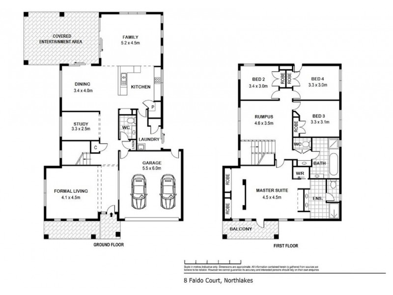 8 Faldo Court, North Lakes QLD 4509 Floorplan