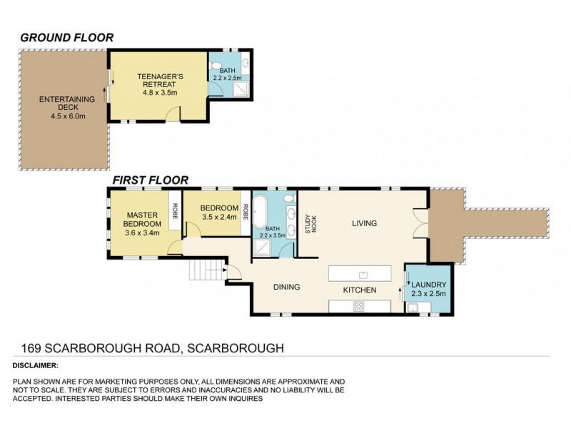 169 Scarborough Road, Redcliffe QLD 4020 Floorplan