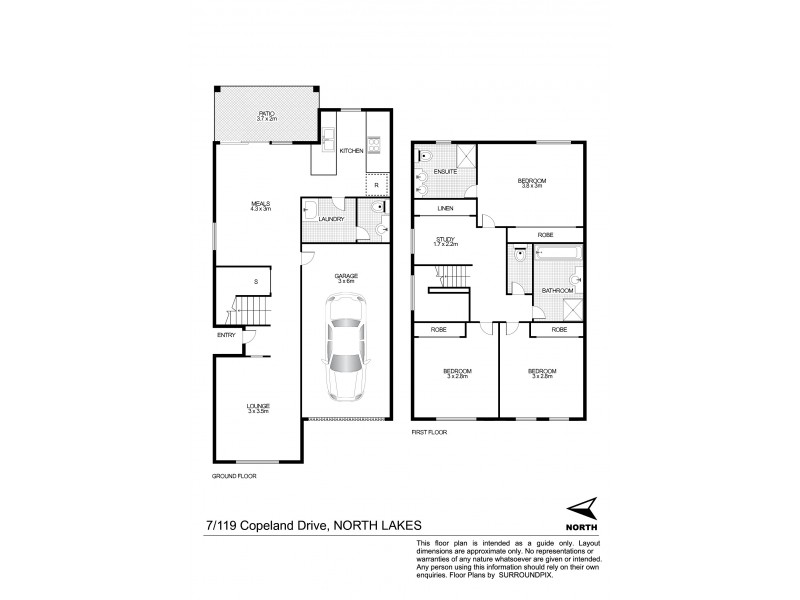 7/119 Copeland Drive, North Lakes QLD 4509 Floorplan