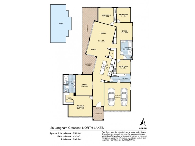 26 Langham Crescent, North Lakes QLD 4509 Floorplan