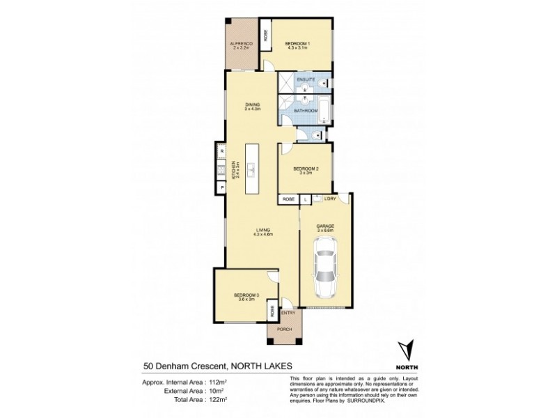 50 Denham Crescent, North Lakes QLD 4509 Floorplan