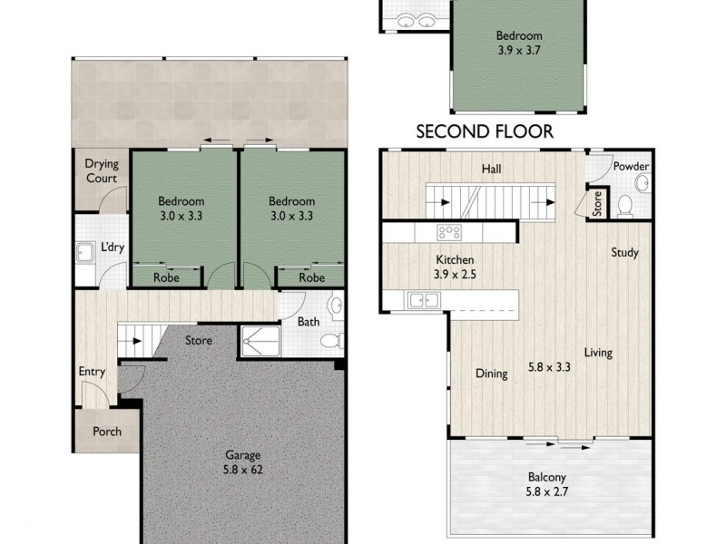 34/24 The Corso, North Lakes QLD 4509 Floorplan