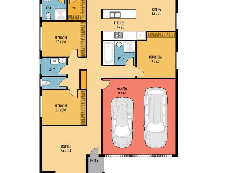 55 Dickson Crescent, North Lakes QLD 4509 Floorplan