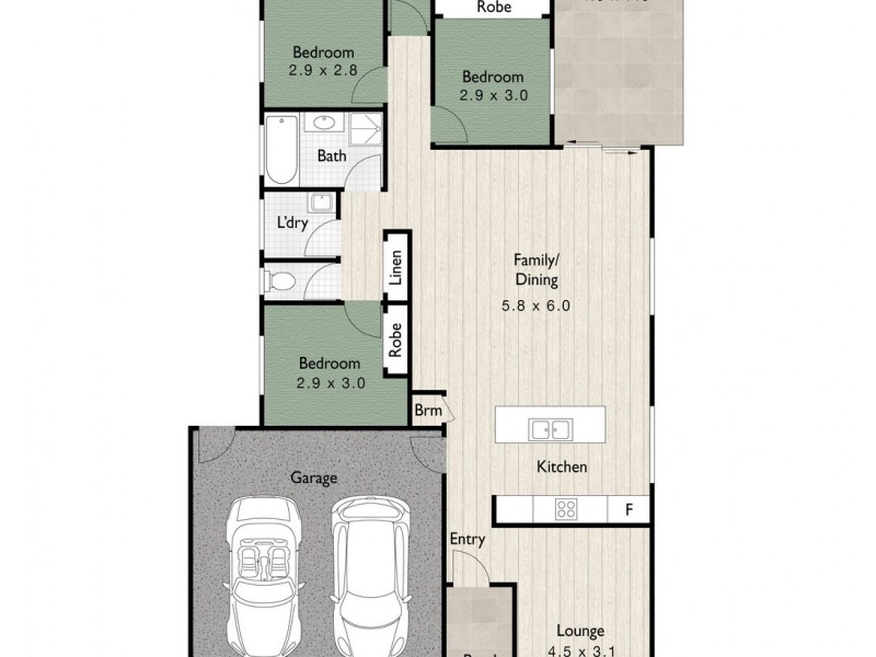 6 Bowerbird Crescent, Dakabin QLD 4503 Floorplan