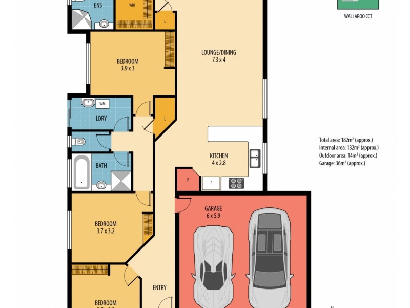 17 Wallaroo Circuit, North Lakes QLD 4509 Floorplan