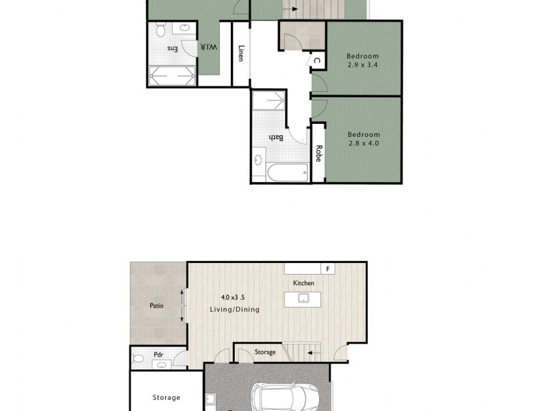 2/7 First Street, North Lakes QLD 4509 Floorplan