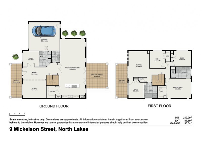 9 Mickelson Street, North Lakes QLD 4509 Floorplan