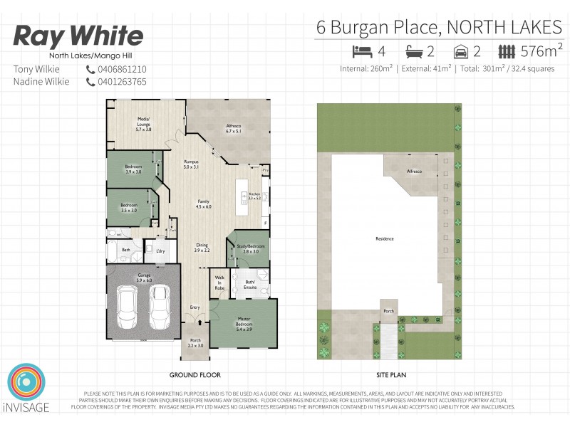 6 Burgan Place, North Lakes QLD 4509 Floorplan