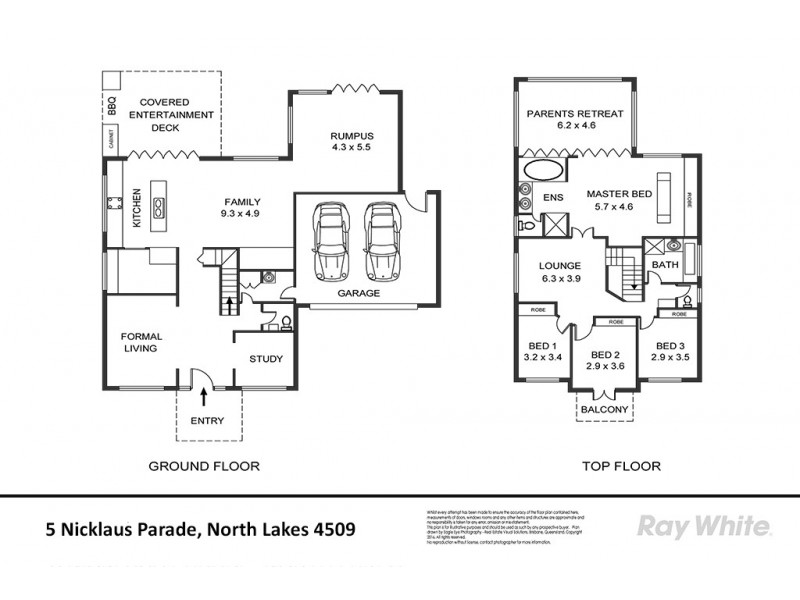 5 Nicklaus Parade, North Lakes QLD 4509 Floorplan
