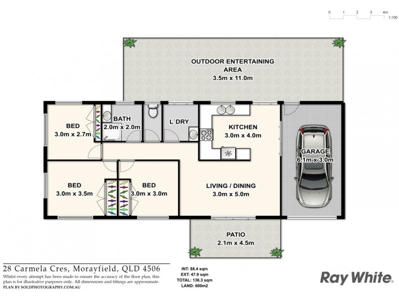 28 Carmela Crescent, Morayfield QLD 4506 Floorplan