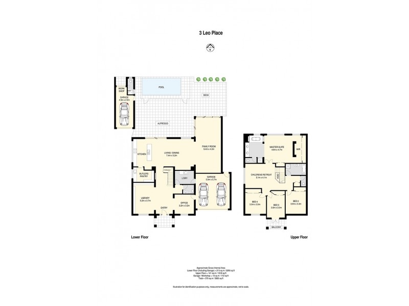 3 Leo Place, Bridgeman Downs QLD 4035 Floorplan
