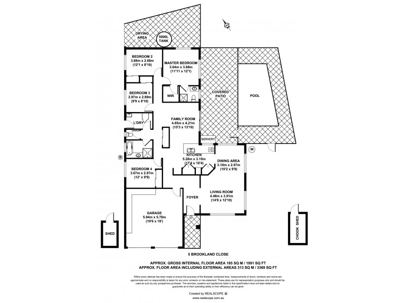 5 Brookland Close, Bridgeman Downs QLD 4035 Floorplan