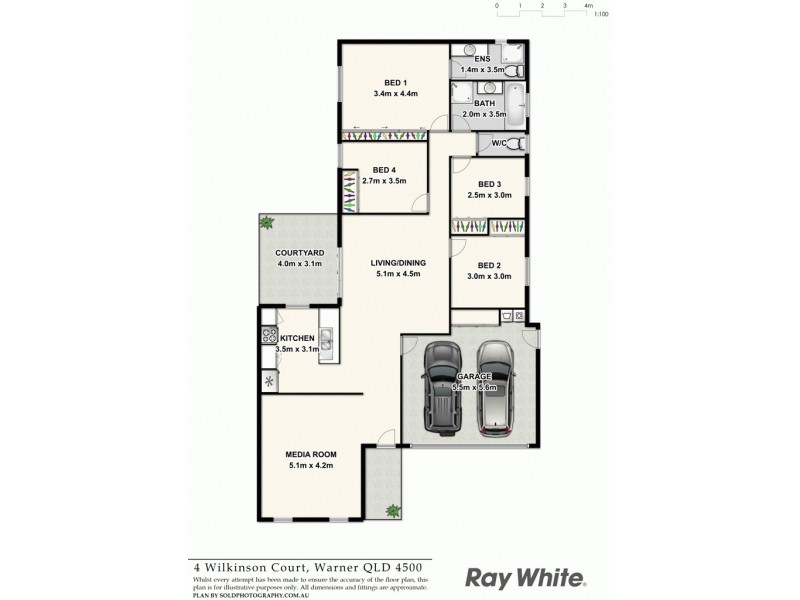 4 Wilkinson Court, Warner QLD 4500 Floorplan