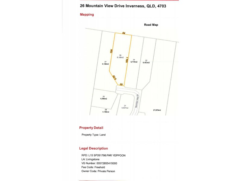 26 Mountain View Drive, Inverness QLD 4703