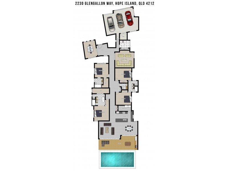 2230 Glengallon Way, Hope Island QLD 4212 Floorplan