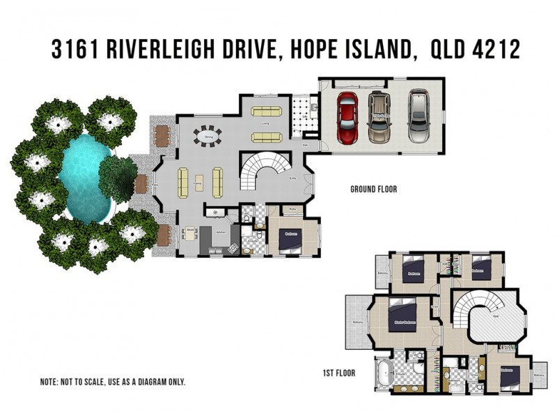 3161 Riverleigh Drive, Hope Island QLD 4212 Floorplan