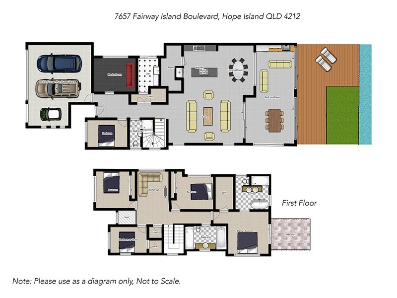 7657 Fairway Boulevard, Hope Island QLD 4212 Floorplan