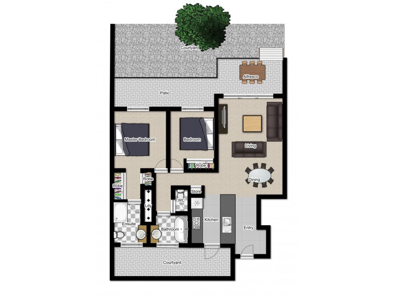 715/64-68 Sickle Avenue, Hope Island QLD 4212 Floorplan