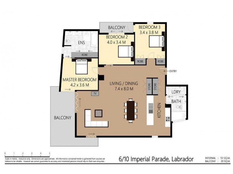 6/10-12 Imperial Parade, Labrador QLD 4215 Floorplan