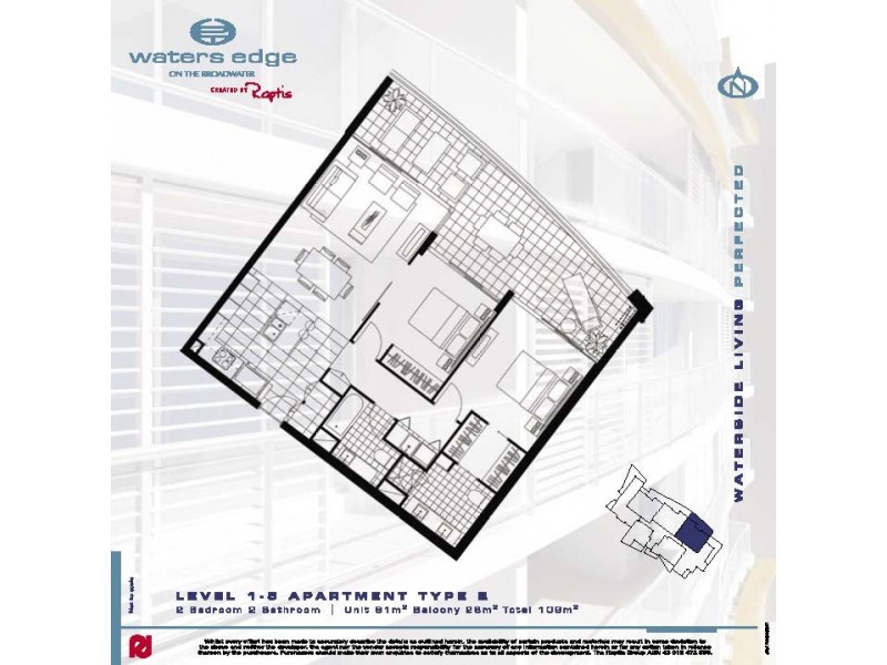 1205/438 Marine Parade, Biggera Waters QLD 4216 Floorplan