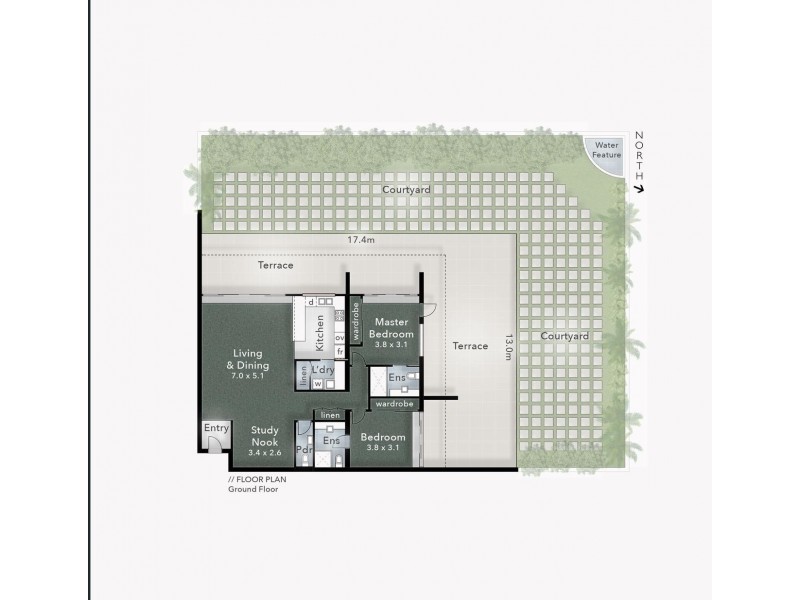 3102/2 Activa Way, Hope Island QLD 4212 Floorplan