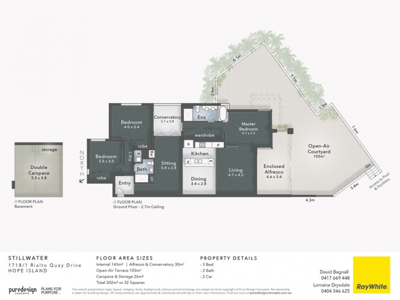 1718/1 Rialto Quay Drive, Hope Island QLD 4212 Floorplan