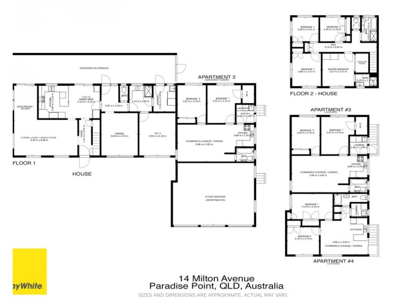 1 – 4/14 Milton Avenue, Paradise Point QLD 4216 Floorplan