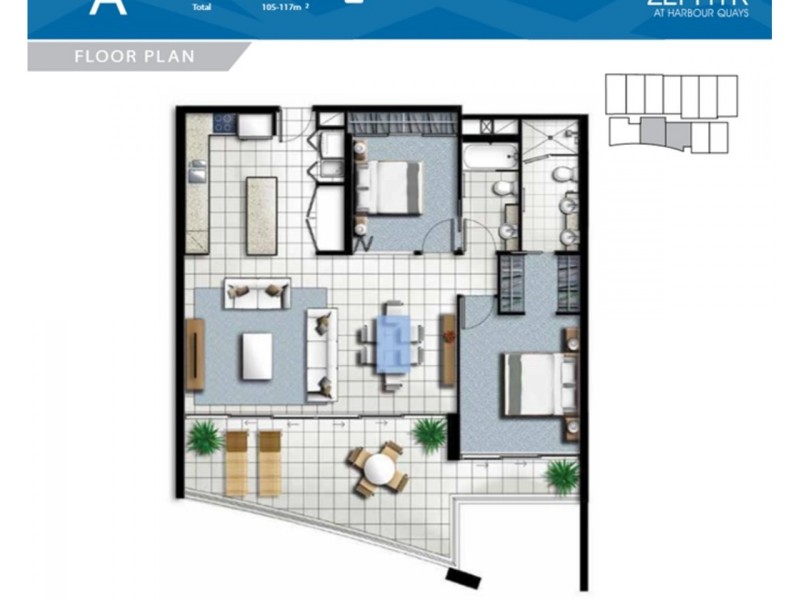 703/15 Compass Drive, Biggera Waters QLD 4216 Floorplan