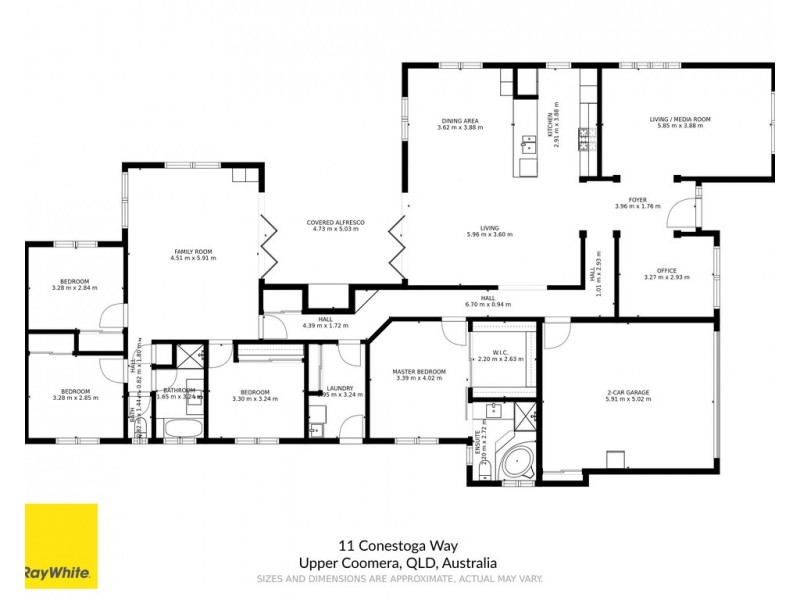 11 Conestoga Way, Upper Coomera QLD 4209 Floorplan