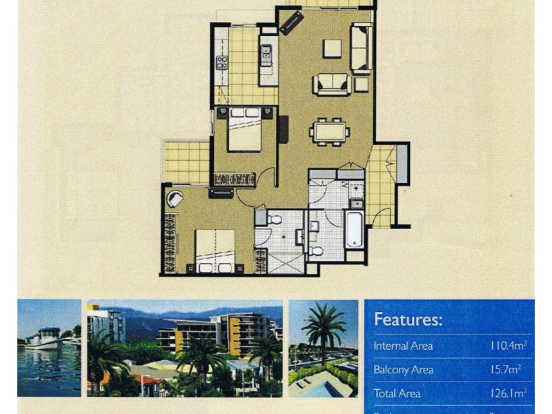 632/64 Sickle Avenue, Hope Island QLD 4212 Floorplan