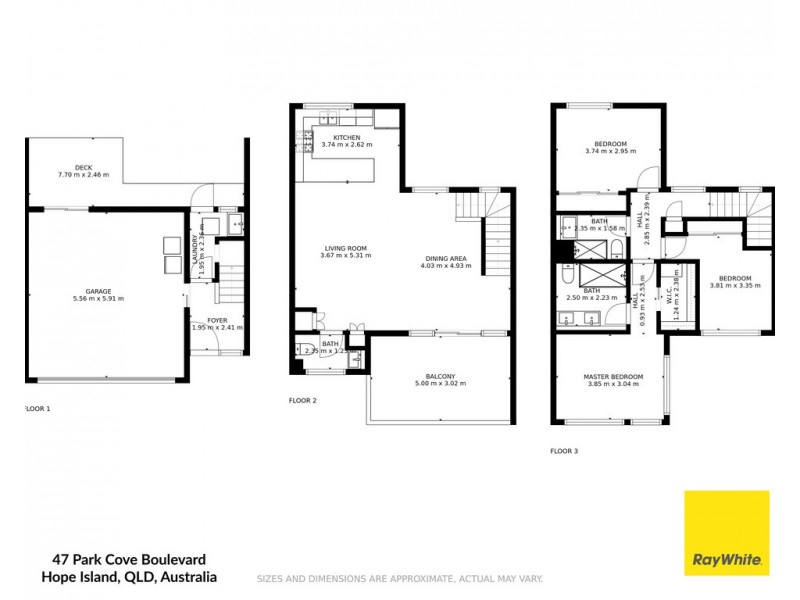 47 Park Cove Boulevard, Hope Island QLD 4212 Floorplan