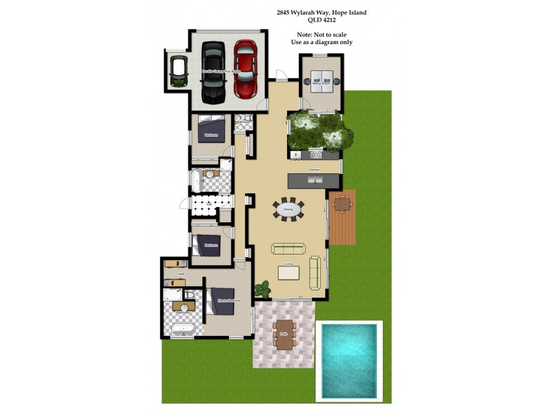 2845 Wylarah Way, Hope Island QLD 4212 Floorplan