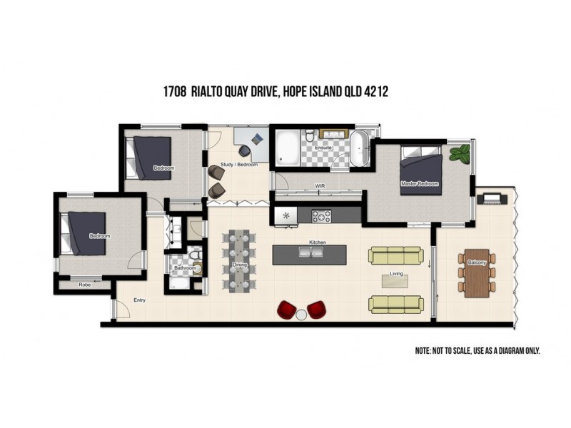 1708 Rialto Quay Drive, Hope Island QLD 4212 Floorplan