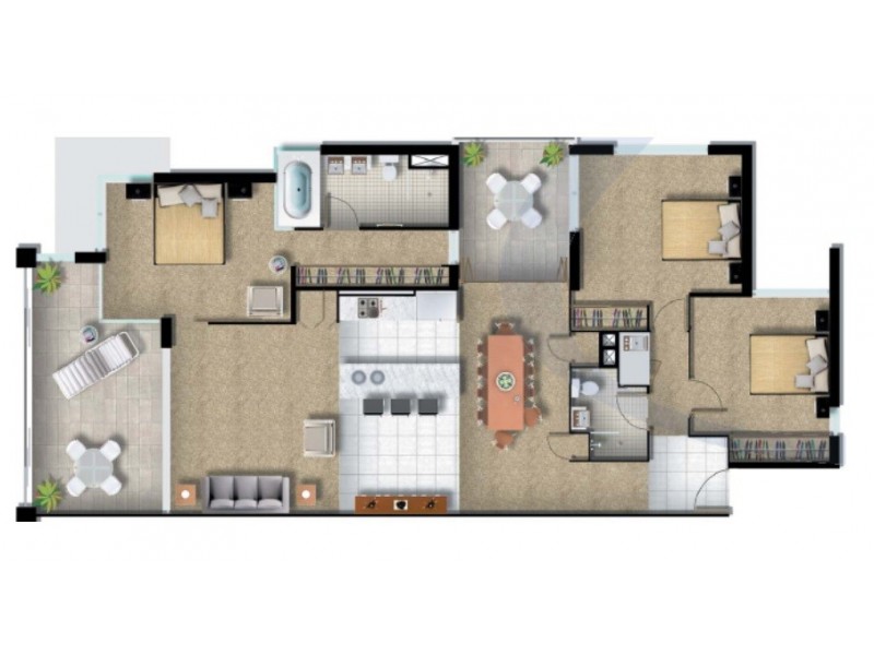 1797 Rialto Quay Drive, Stillwater Apartments, Hope Island QLD 4212 Floorplan