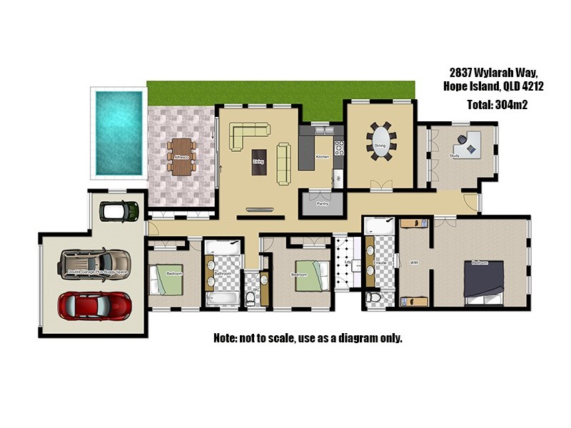 2837 Wylarah Way, Hope Island QLD 4212 Floorplan