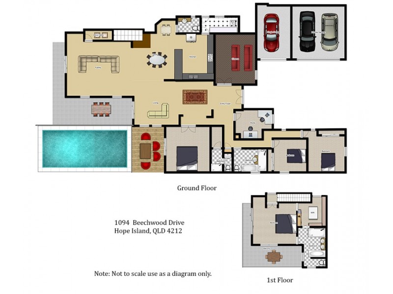 1094 Beechwood Drive, Hope Island QLD 4212 Floorplan