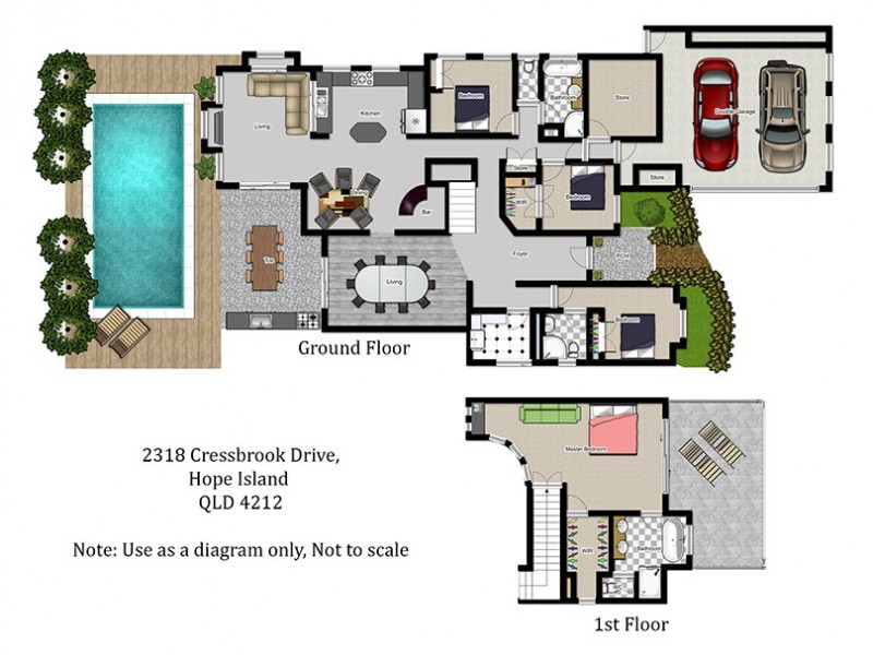 2318 Cressbrook Drive, Hope Island QLD 4212 Floorplan