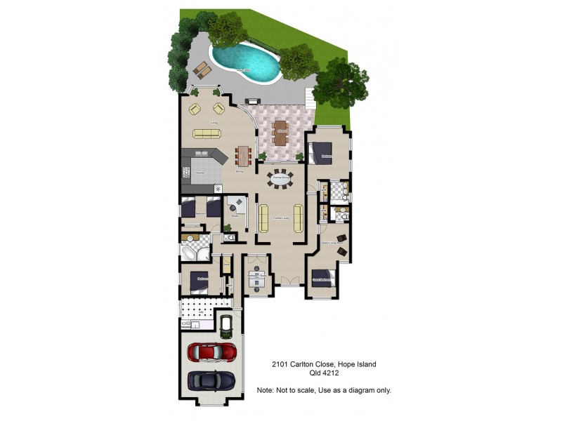 2101 Carlton Close, Hope Island QLD 4212 Floorplan