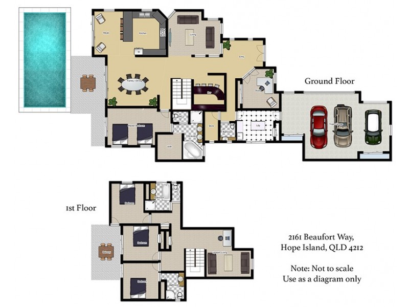2161 Beaufort Way, Hope Island QLD 4212 Floorplan