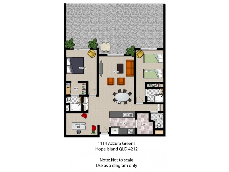 1114/2 Activa Way, Hope Island QLD 4212 Floorplan