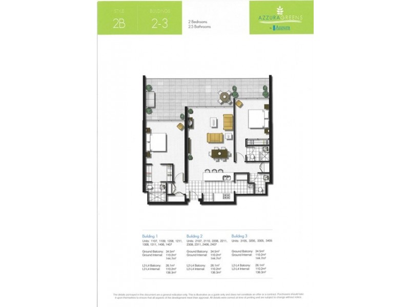 2211/2 Activa Way, Hope Island QLD 4212 Floorplan