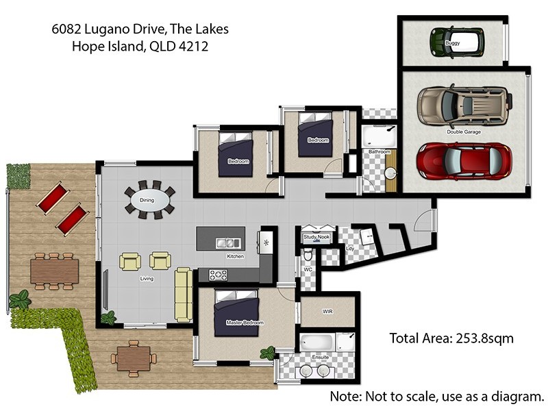 6082 Lugano Drive, Hope Island QLD 4212 Floorplan