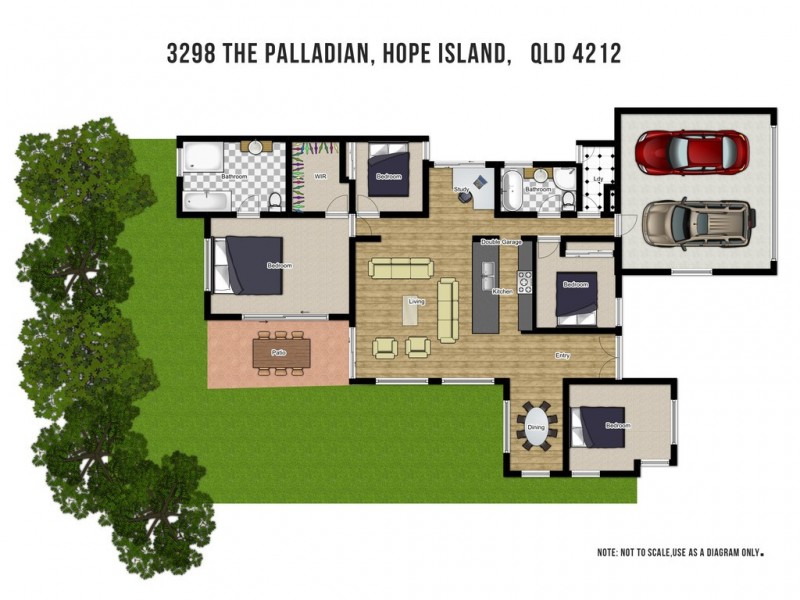 3298 Palladian Drive, Hope Island QLD 4212 Floorplan