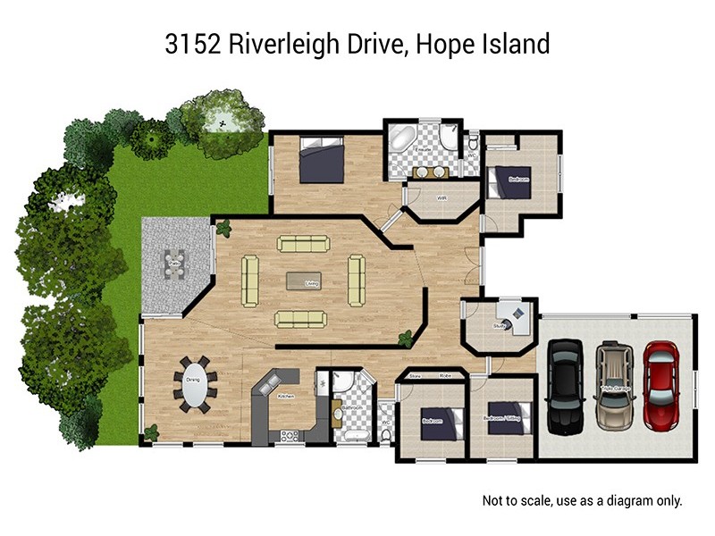 3152 Riverleigh Drive, Hope Island QLD 4212 Floorplan