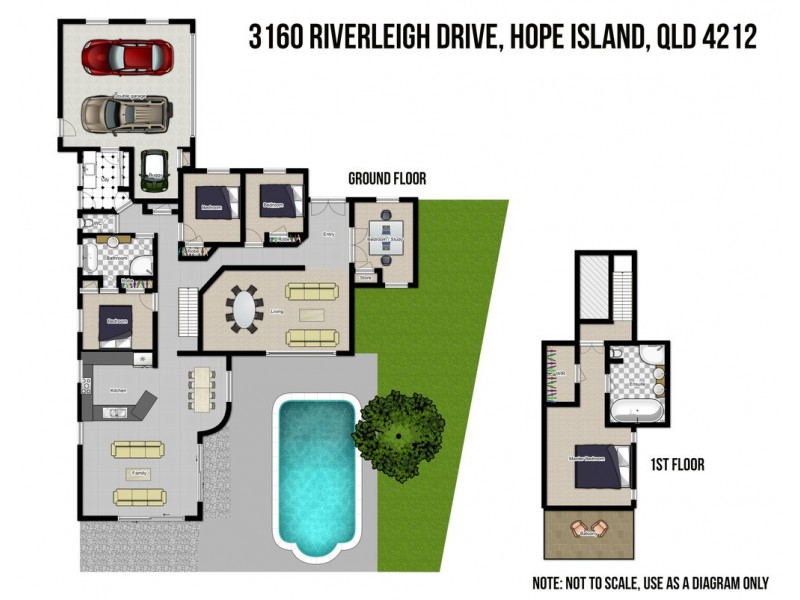 3160 Riverleigh Drive, Hope Island QLD 4212 Floorplan