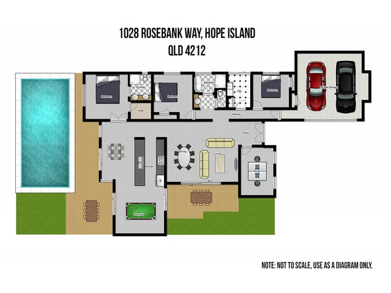 1028 Rosebank Way, Hope Island QLD 4212 Floorplan
