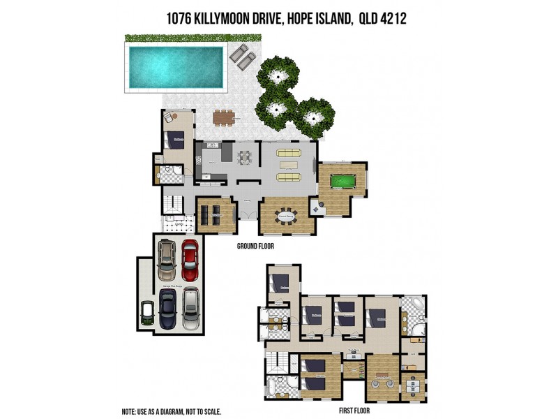 1076 Killymoon Drive, Hope Island QLD 4212 Floorplan