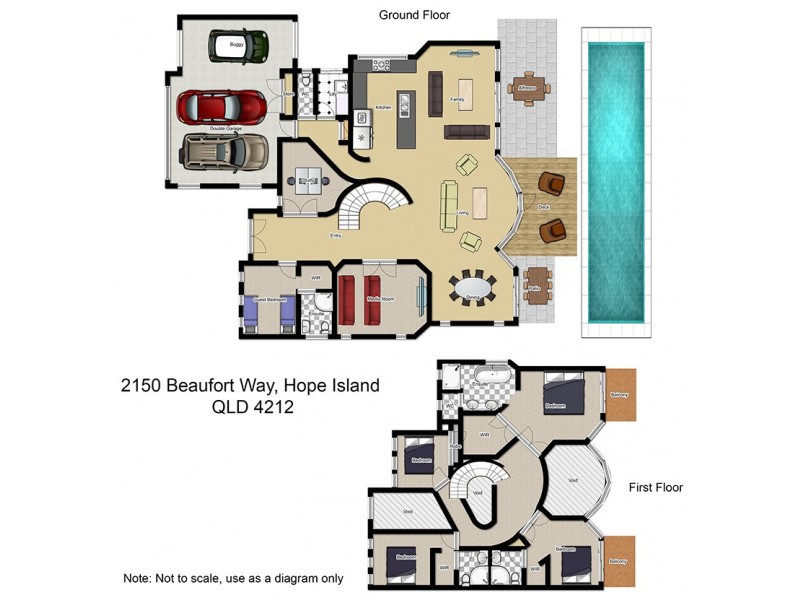 2150 Beaufort Way, Hope Island QLD 4212 Floorplan