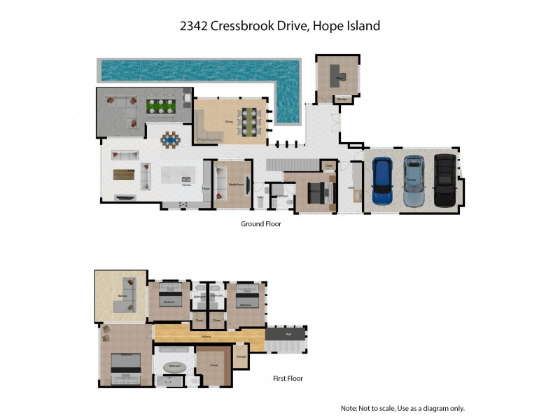 2342 Cressbrook Drive, Hope Island QLD 4212 Floorplan
