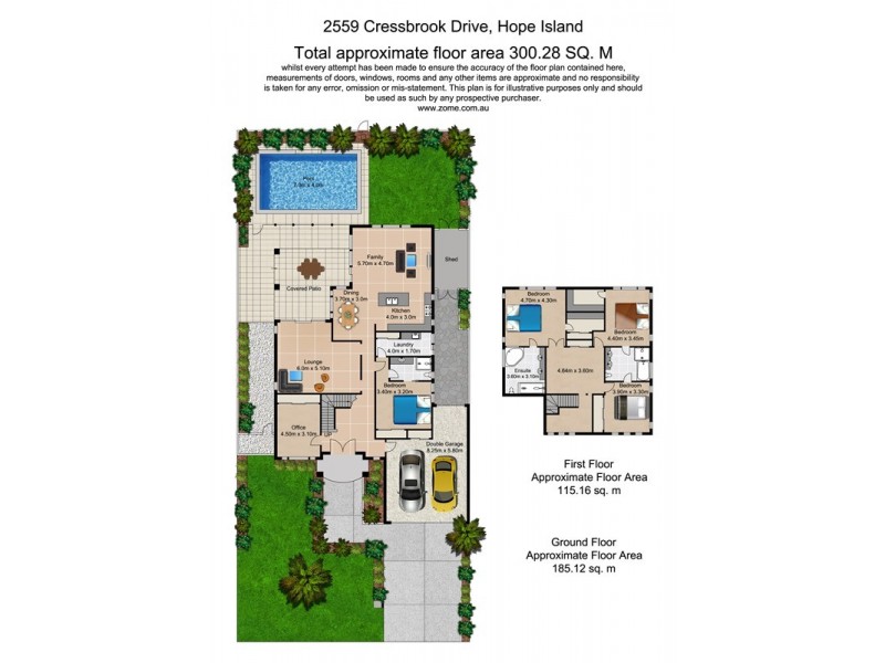 2559 Cressbrook Drive, Hope Island QLD 4212 Floorplan